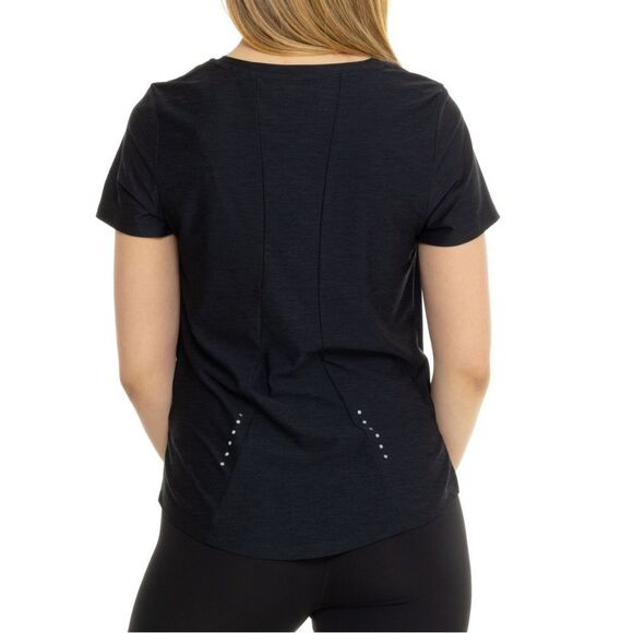 ASICS XS-XL Black Laser Perforated Short Sleeve Run Workout Tee - Picture 2 of 13